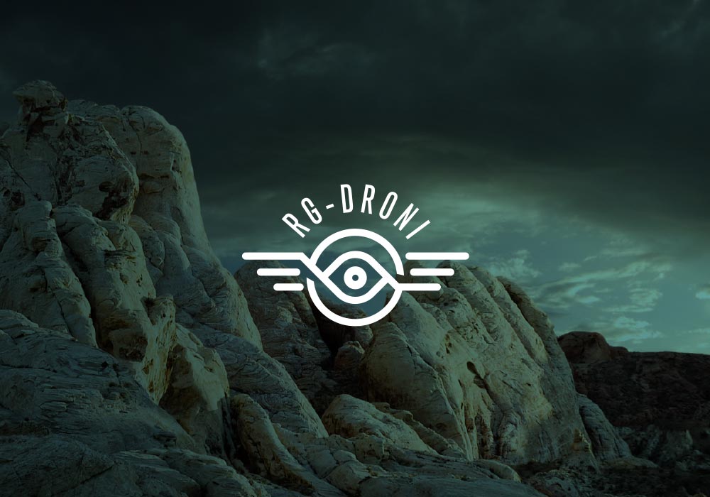Logo Design RG Droni kreattivamente